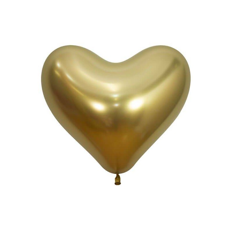 PALLONCINO CUORE ORO REFLEX 14 12pz