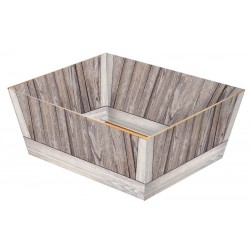 VASSOIO PICCOLO ALTO 20,5x16x10cm VINTAGE WOOD PORTATA 5kg