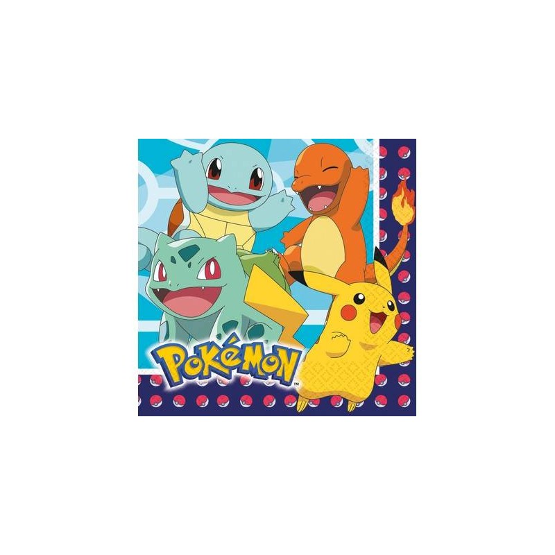 TOVAGLIOLI 33x33 POKEMON 16pz