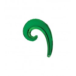 PALLONE MYLAR KURLY WAVE VERDE MINISHAPE 14" 35cm