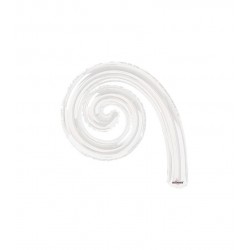 PALLONE MYLAR KURLY SPIRAL BIANCO MINISHAPE 14" 35cm