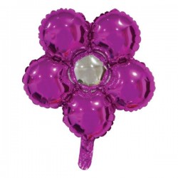 PALLONE MYLAR FIORE FUCSIA 18'' 45cm