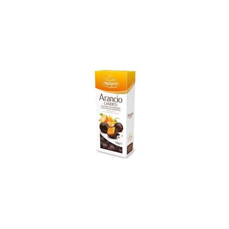 ARANCIO CANDITO RICOPERTO CIOCCOLATO FONDENTE 130gr