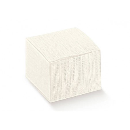 SCATOLA PIEGHEVOLE SETA BIANCO 12x12x12cm 10pz