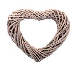 CUORE VIMINI H.35cm H.6cm GRIGIO