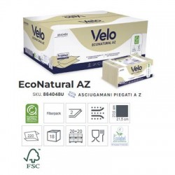 ASCIUGAMANI A Z ECONATURAL 220pz VELO