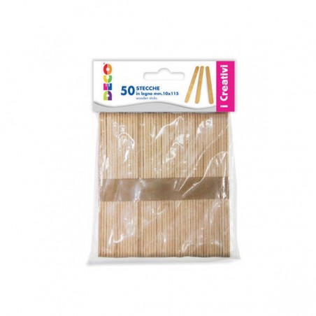 STECCHE IN LEGNO 1x11,5cm 50pz CWR
