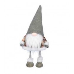 GNOMO IN PIEDI C/CAPPELLO ø25cm H.50cm VERDE