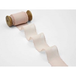 NASTRO CRÊPE mm40x25mt EFFETTO SETA SFRANGIATO ROSA CIPRIA