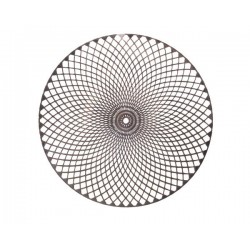 TOVAGLIETTA TONDA IN PELLE ø38cm COL.ORO