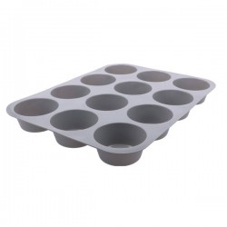 TEGLIA PER 12 MUFFIN IN SILICONE 33x23x3cm
