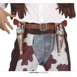 CINTURONE COWBOY CON FODERE PISTOLE DA 20cm