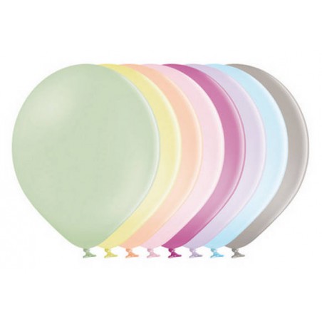 PALLONCINI LATTICE LARGE 12'' 30cm MACARON ASS.TI 50pz