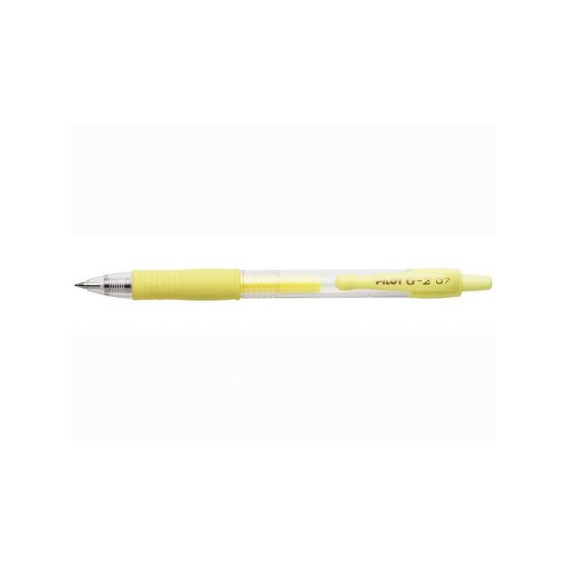PENNA PILOT G2 0.7 PASTEL GIALLO
