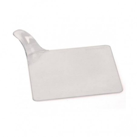VASSOIO PLASTICA MONOPORZIONE 8x8cm TRASPARENTE 25pz