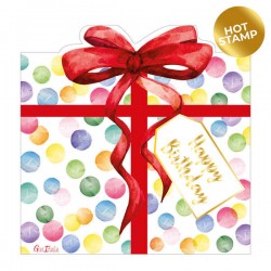 TOVAGLIOLI 33x33 SAGOMATI PACCO REGALO 16pz