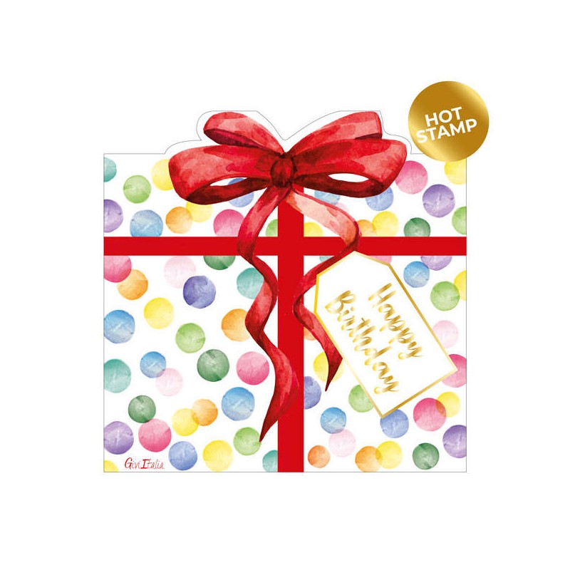 TOVAGLIOLI 33x33 SAGOMATI PACCO REGALO 16pz