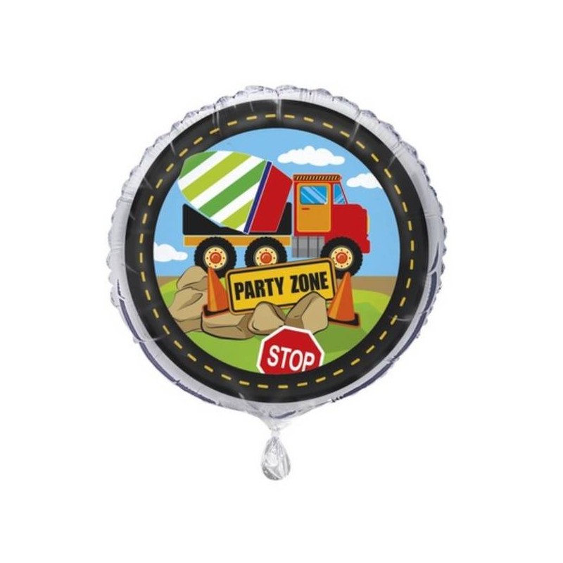 PALLONE MYLAR CONSTRUCTION PARTY 18 43cm