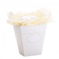 PARTY BOX AVORIO 6,5x8x15cm 4pz