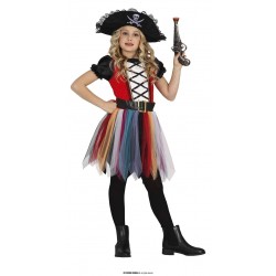 COSTUME RAGAZZA PIRATA 7 - 9 ANNI