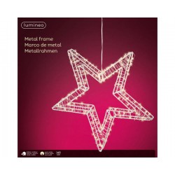 STELLA IN METALLO C/LED BIANCO CALDO ø38cm INT/EST