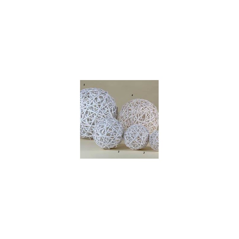 SFERA VIMINI BIANCO ø35