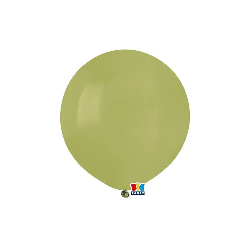 PALLONCINI LATTICE 19'' 48cm VERDE OLIVA 25pz
