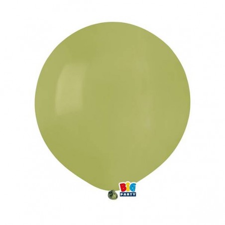 PALLONCINI LATTICE 19'' 48cm VERDE OLIVA 25pz