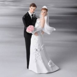 CAKE TOPPER SPOSI CLASSICI C/BOUQUET ART.28497