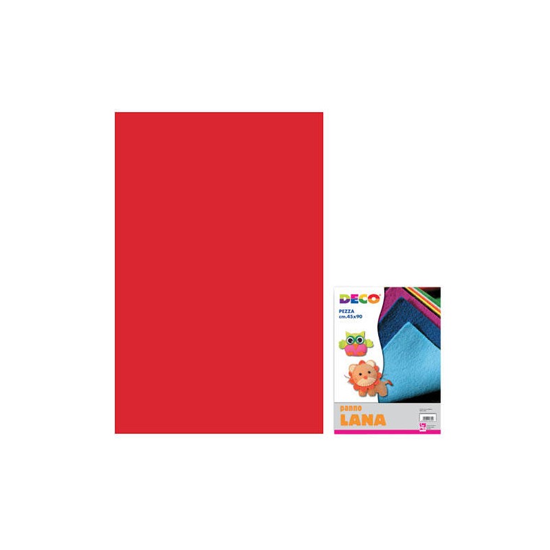 PANNO LANA PEZZA 45x90cm ROSSO