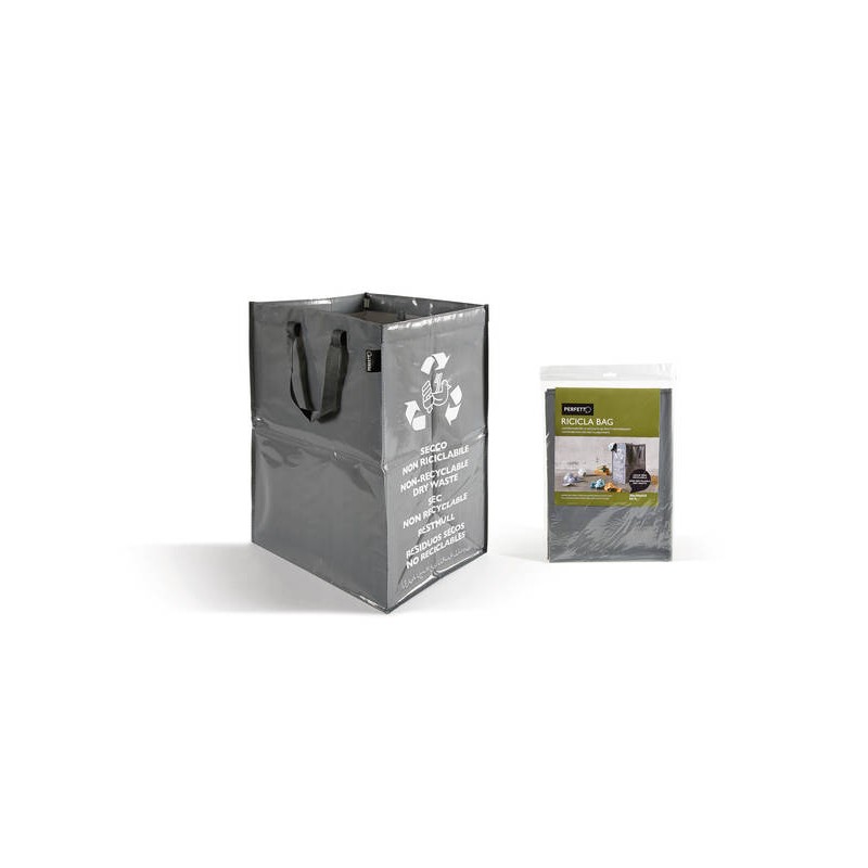 CONTENITORE RICICLA 30x38x55cm 1pz SECCO NO RICICLABILE