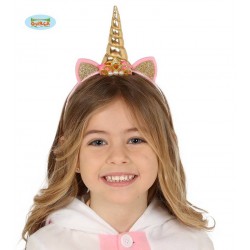 TIARA UNICORNO ORO BIMBA