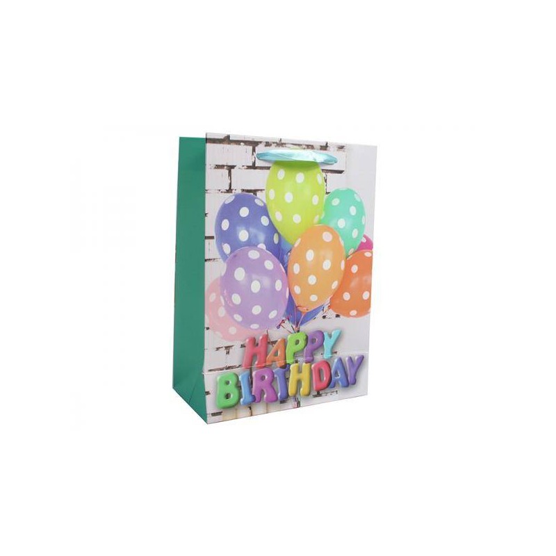 SHOPPER LUX PALLONCINI POIS 18+8,5x24cm