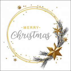 TOVAGLIOLI 33x33cm WISHING RING WHITE 20pz