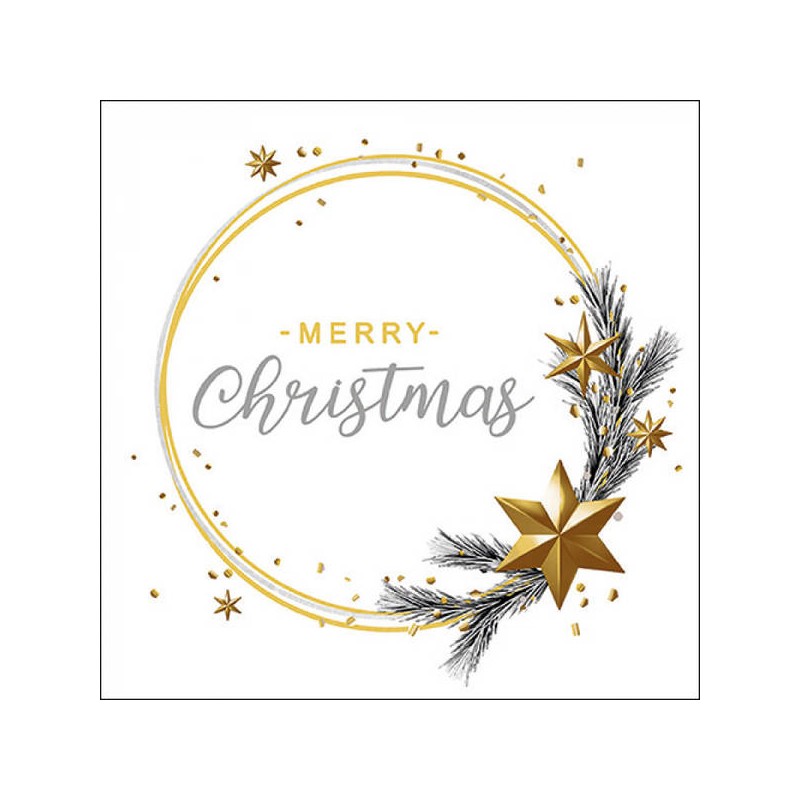 TOVAGLIOLI 33x33cm WISHING RING WHITE 20pz