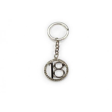 PORTA CHIAVI 18ANNI CON STRAS 1pz