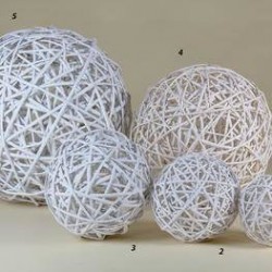SFERA VIMINI BIANCO ø25