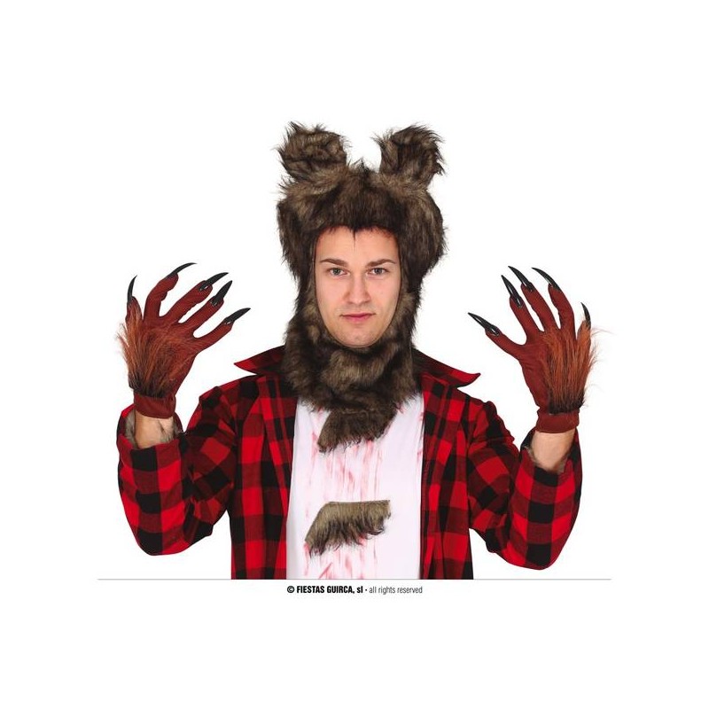 GUANTI UOMO LUPO MANNARO CON ARTIGLI