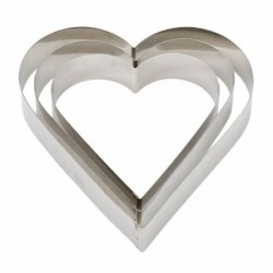 SAGOMA INOX CUORE 18x4,5cm