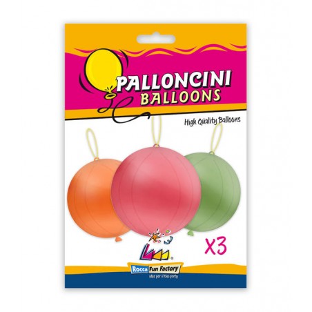 PALLONCINI PUNCHBALL 3pz ASS.TI GPB1