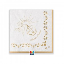 TOVAGLIOLI 25x25 CRESIMA GOLD 20pz