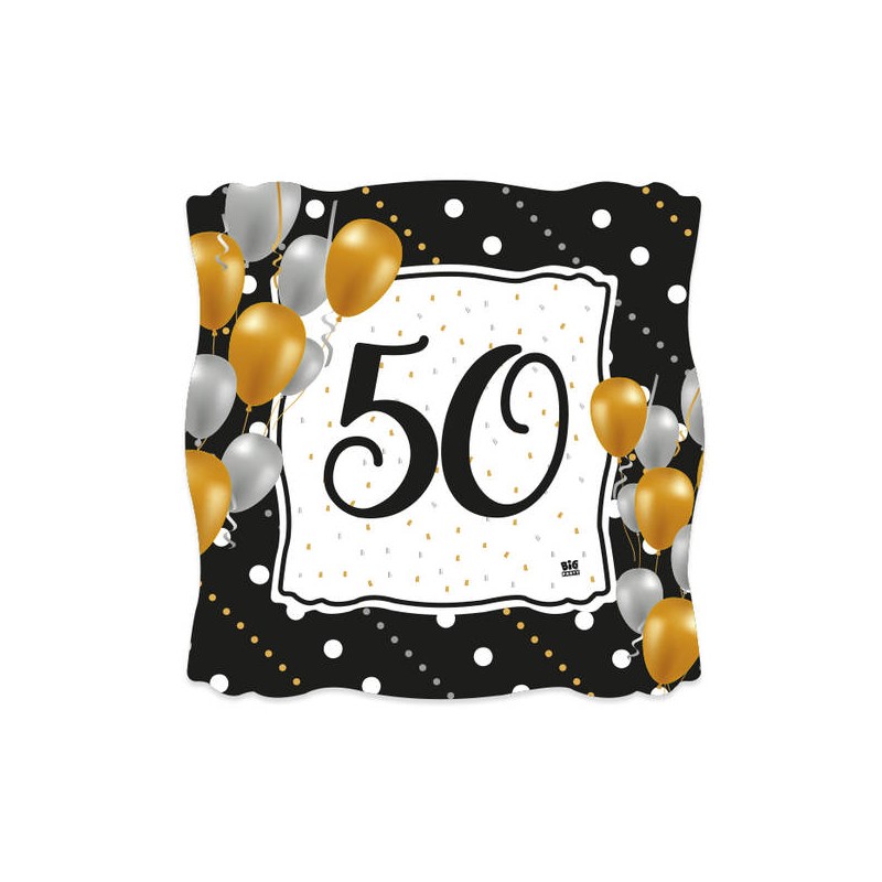 PIATTI DESSERT QUADRATI 19x19 PRESTIGE 50 ANNI 8pz