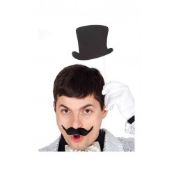 PHOTO BOOTH CAPPELLO CON BASTONCINO 10cm 6pz