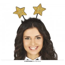 CERCHIETTO STELLE PAILLETTES ORO