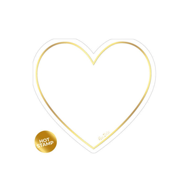 TOVAGLIOLI 33x33 SAGOMATI HEART WHITE 16pz