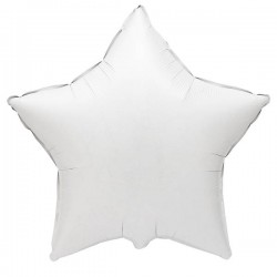 PALLONE MYLAR STELLA BIANCO ø45cm