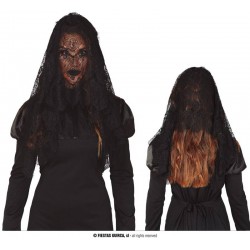 MANTIGLIA SCIALLE IN PIZZO NERO