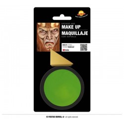 TRUCCO VERDE CHIARO CON SPUGNA