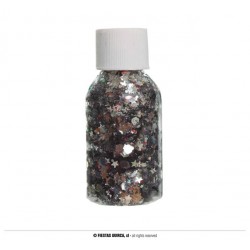 GEL CON STELLE GLITTER ARGENTO