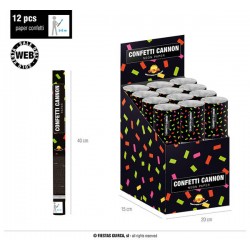 SPARA CORIANDOLI COLORI ASS.TI 40cm